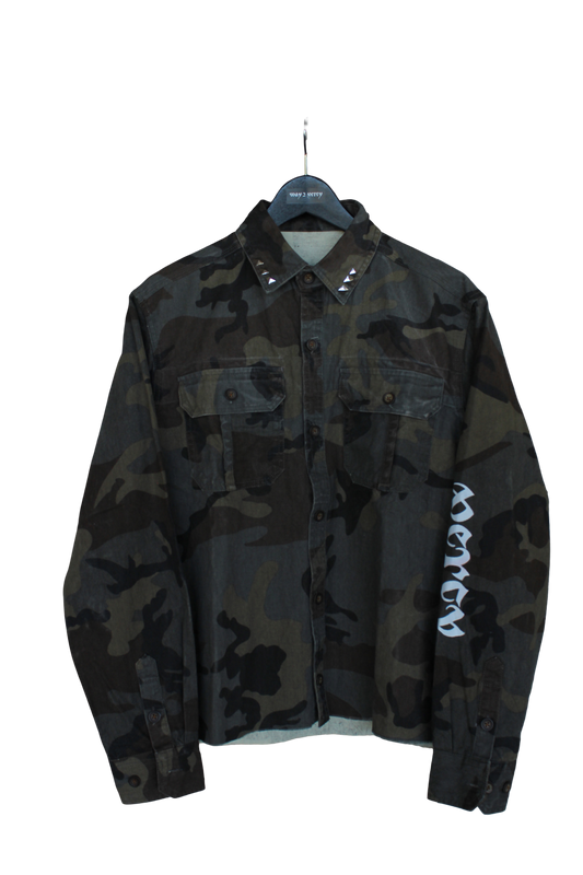 "Way2Bat" Camo Denim Shirt
