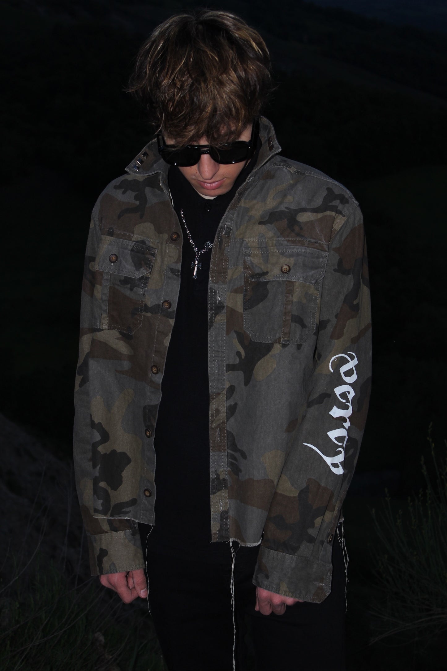"Way2Bat" Camo Denim Shirt