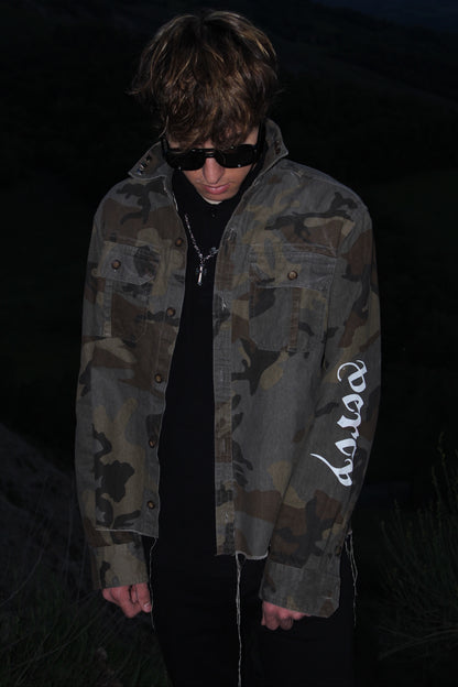 "Way2Bat" Camo Denim Shirt