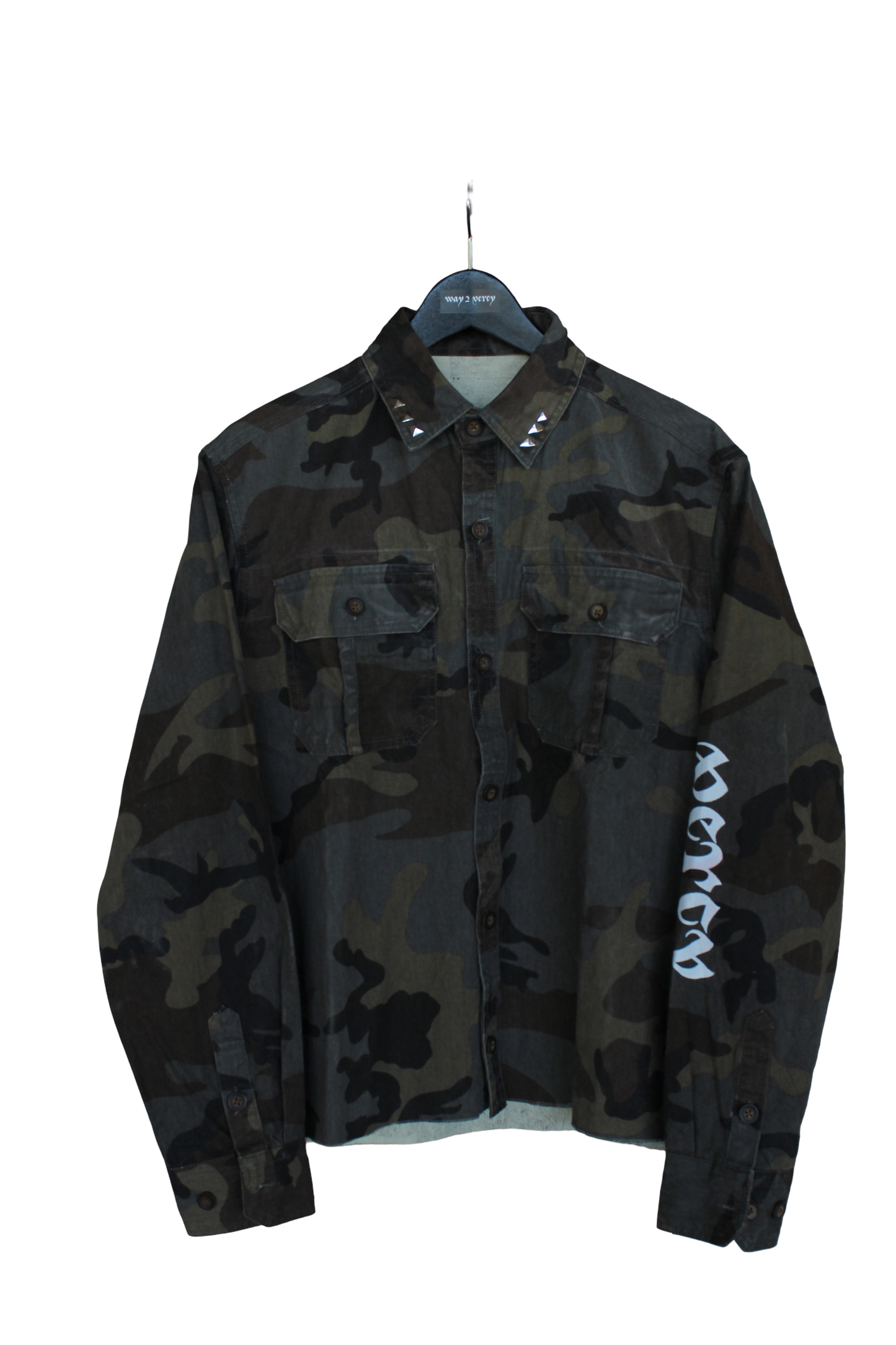 "Way2Bat" Camo Denim Shirt
