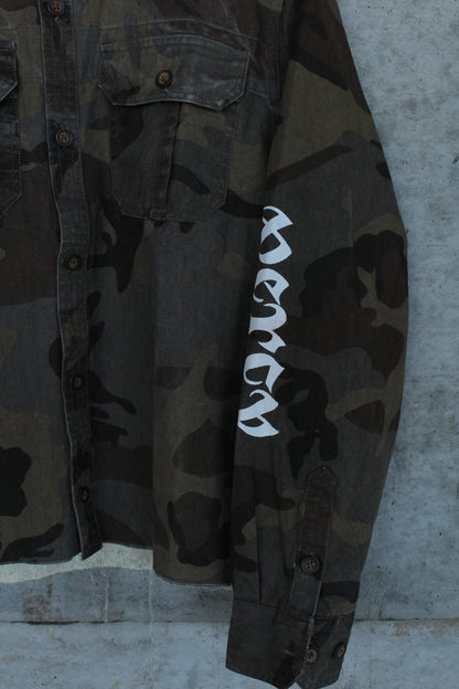 "Way2Bat" Camo Denim Shirt