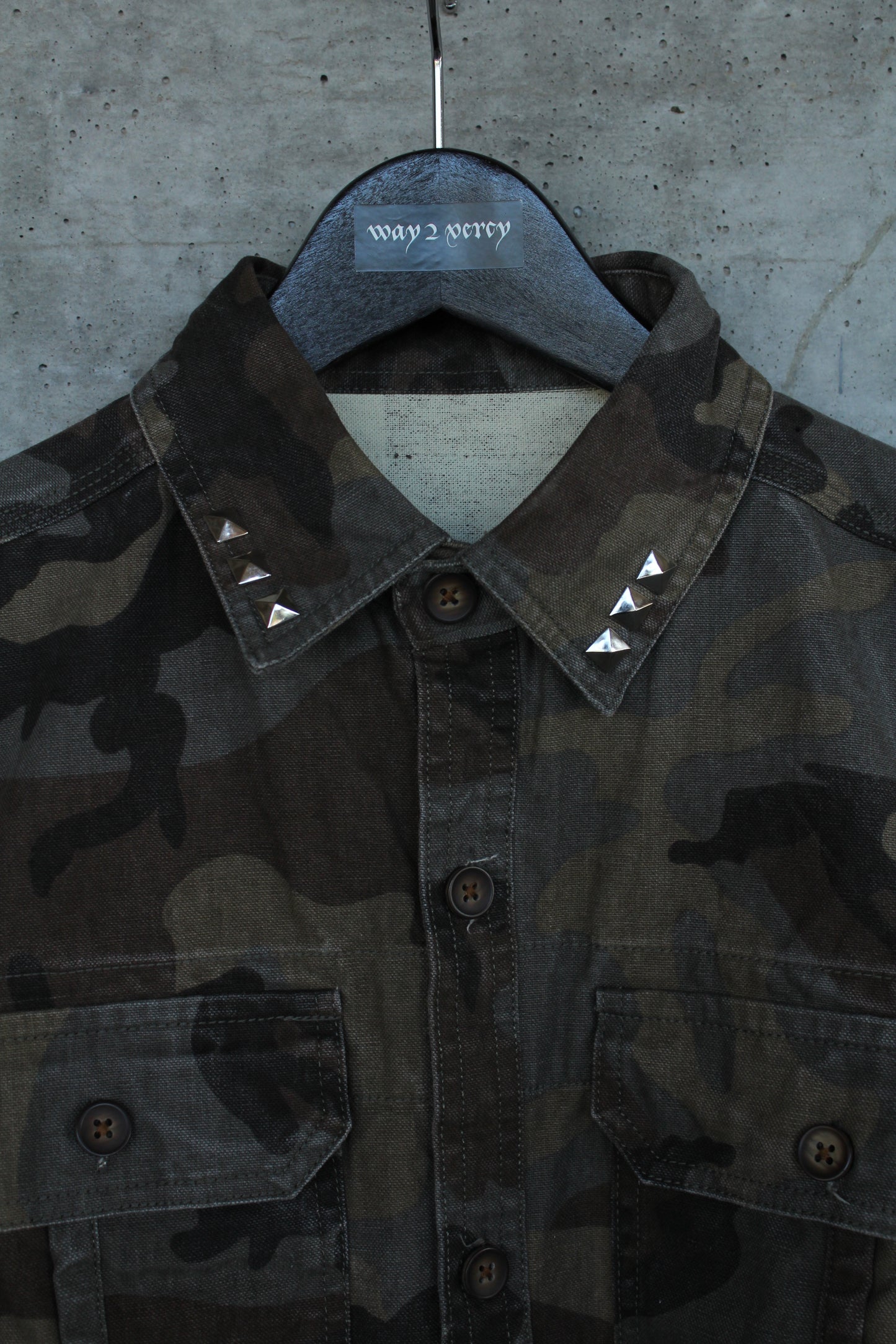 "Way2Bat" Camo Denim Shirt