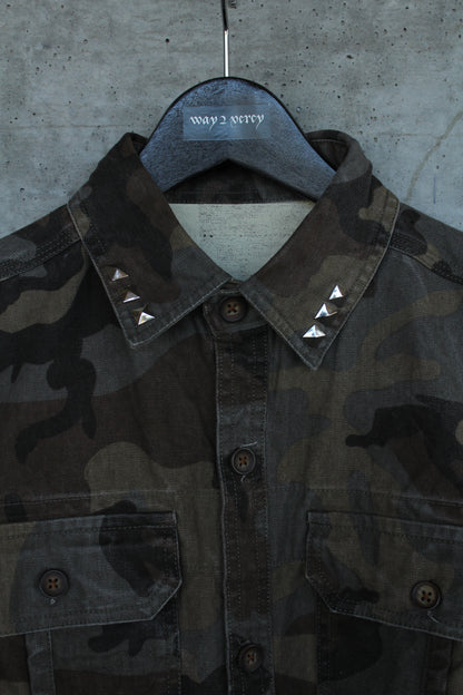 "Way2Bat" Camo Denim Shirt
